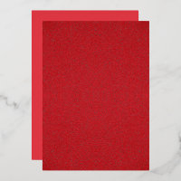 Textured Tomato Red Foil Invitation – Customizable