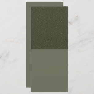Textured Top Moss Green Flat Menu – Customizable