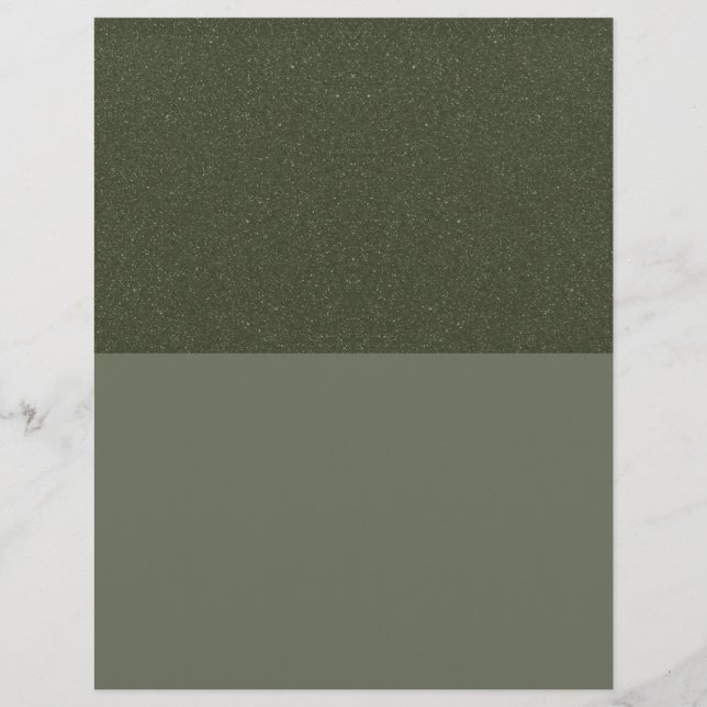 Textured Top Moss Green Letterhead – Customizable (Front)