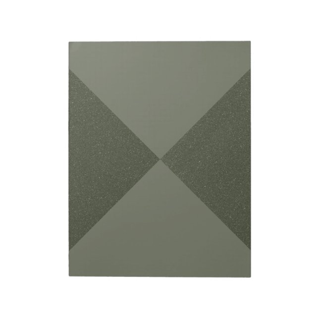 Textured Tri-Split Moss Green Notepad – Customize (Rotated)