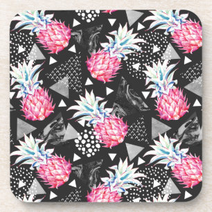 Textured Triangle Pineapple Pattern Coaster