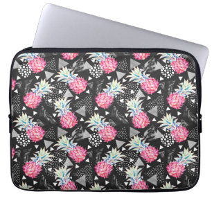 Textured Triangle Pineapple Pattern Laptop Sleeve