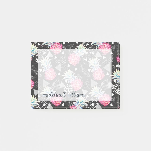 Textured Triangle Pineapple Pattern Post-it Notes (Front)
