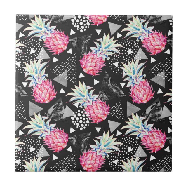 Textured Triangle Pineapple Pattern Tile (Front)