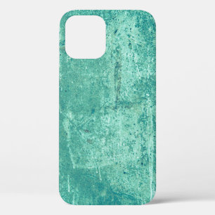 Textured vintage stripped blue wall. Background of iPhone 12 Case