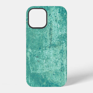 Textured vintage stripped blue wall. Background of iPhone 12 Case