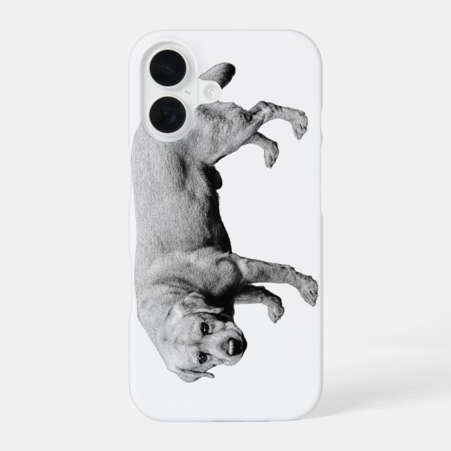 Textured Watchful Eye iPhone 16 Case (Back)