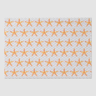 Textured Wave Starfish Pattern Tissue Paper