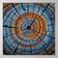 Textured Wood Grain - Artistic Tree Ring Close-Up