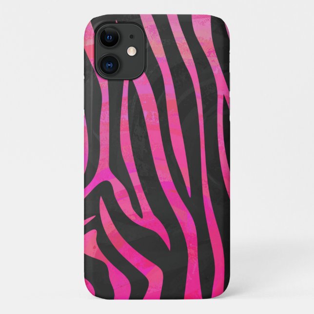 Textured Zebra Pattern Case-Mate iPhone Case (Back)