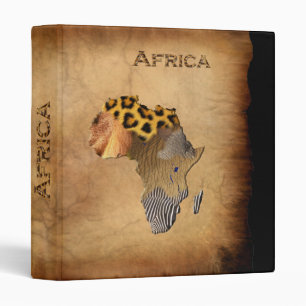 Textures animales sauvages CARTE DU Classeur AFRIC