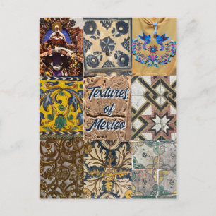 Textures de Mexico City Travel Carte postale