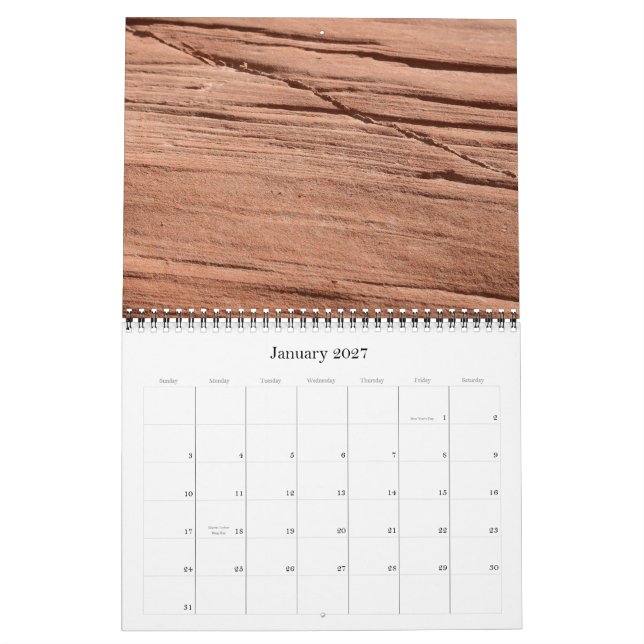 Textures in Time 2011 Calendar (Jan 2027)