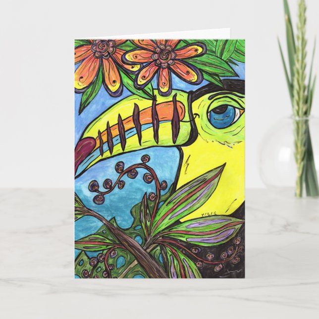 Tezza the Toucan Card (Front)