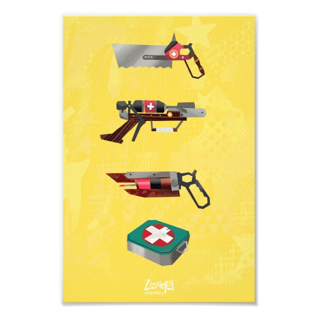 TF2 RED medic tools print (Front)