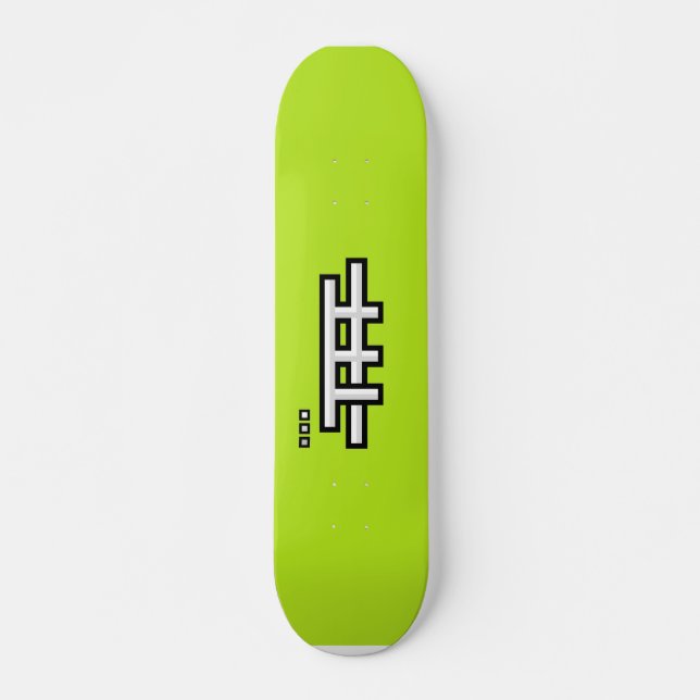 TFF basic (light green) Skateboard (Front)