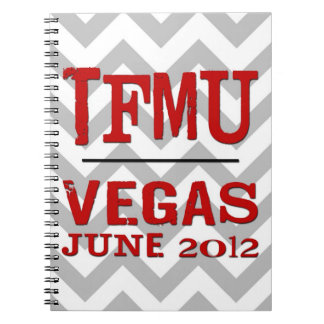 TFMU VEGAS Red Chevron Notebook