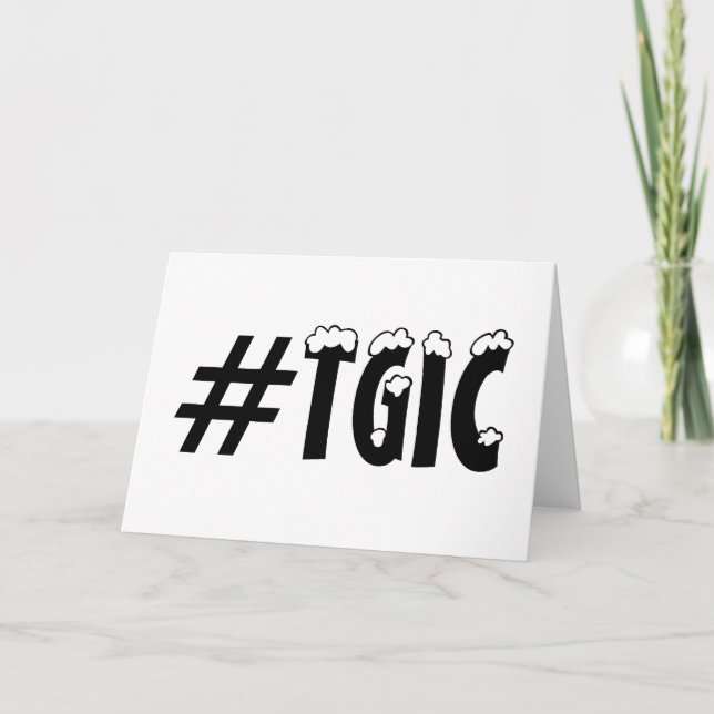 #TGIC Dieu merci c'est Noël, citez la carte hashta (Devant)