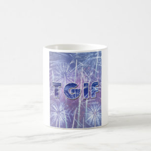 "TGIF" fun mug. Love your Fridays? Enjoy this one! Coffee Mug
