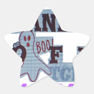 TGIF Hakuna Matata Hands Off Boo Funny Face Star Sticker