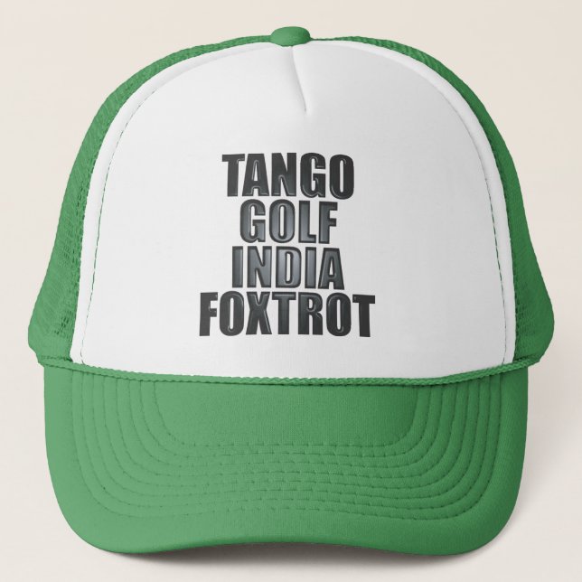 TGIF Hat : NATO Phonetics (Front)