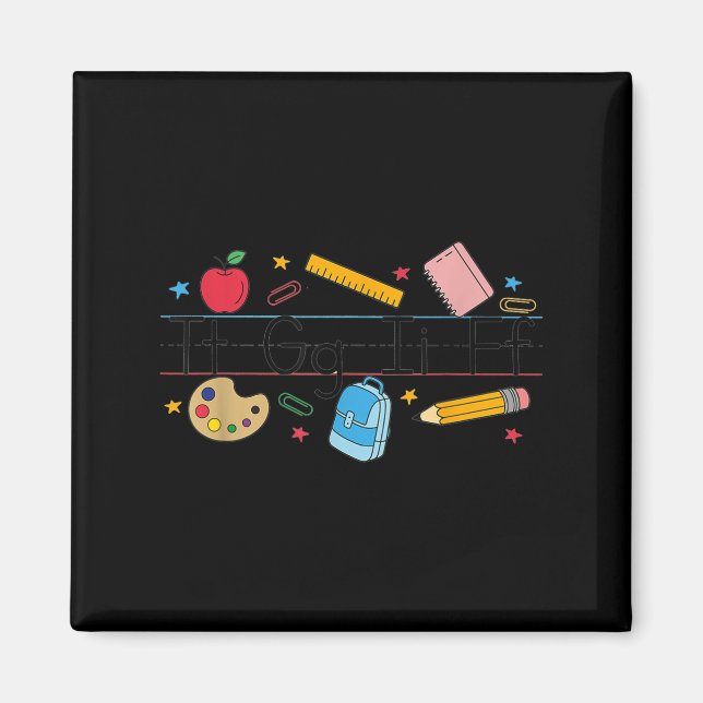 Tgif Teacher Alphabet Kindergarten Teacher Appreci Magnet