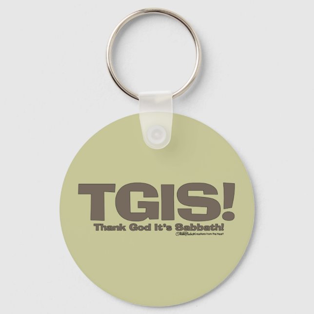 TGIS Sabbath design Keychain (Front)