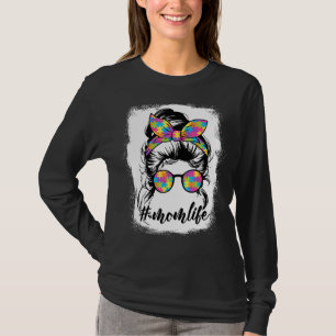 Th Autistic Autism Awareness Mom Life Women Mom T T-Shirt