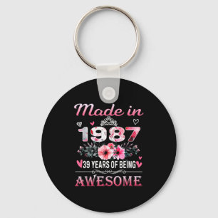 &#; th Birthday Made In 1987 &#;  Years Of Being A Keychain