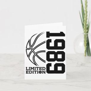 &# th Birthday Sketll Limited Edition 1989  Card