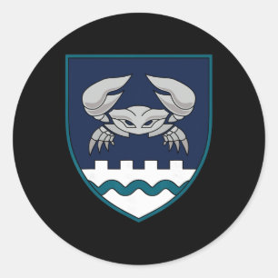 &#; th Coastal Defense Brigade (ukraine) Ukrainian Classic Round Sticker