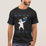 Th Dabbing Llama Hanukkah Menorah Costume Jewish T-Shirt<br><div class="desc">Th Dabbing Llama Hanukkah Menorah Costume Jewish</div>