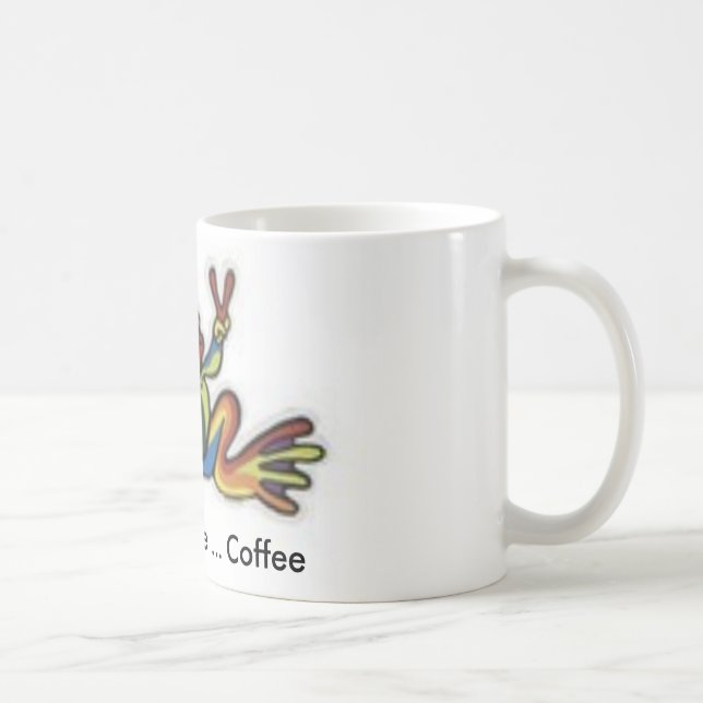 th_frogg, Peace ... Love ... Coffee Mug (Right)