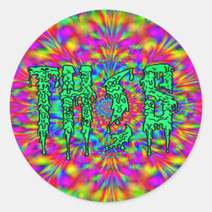 TH!S Grime Logo Trippy Stickers