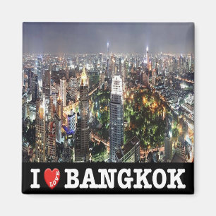 TH - Thailand - Bangkok By Night I Love Magnet