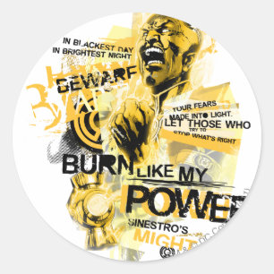 Thaal Sinestro 10 Classic Round Sticker