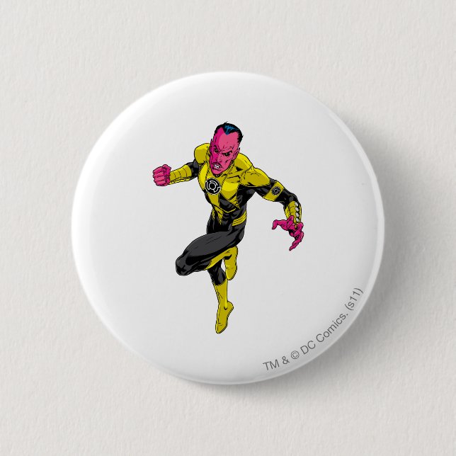 Thaal Sinestro 1 2 Inch Round Button (Front)