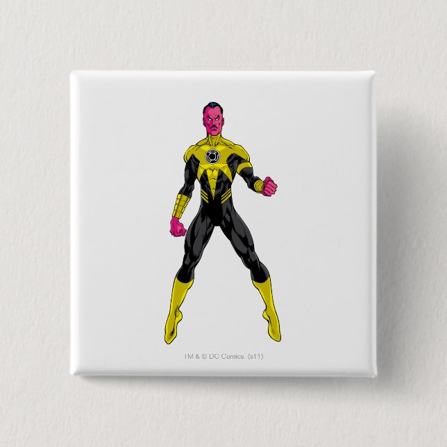 Thaal Sinestro 4 2 Inch Square Button (Front)