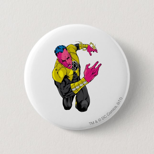 Thaal Sinestro 7 2 Inch Round Button (Front)