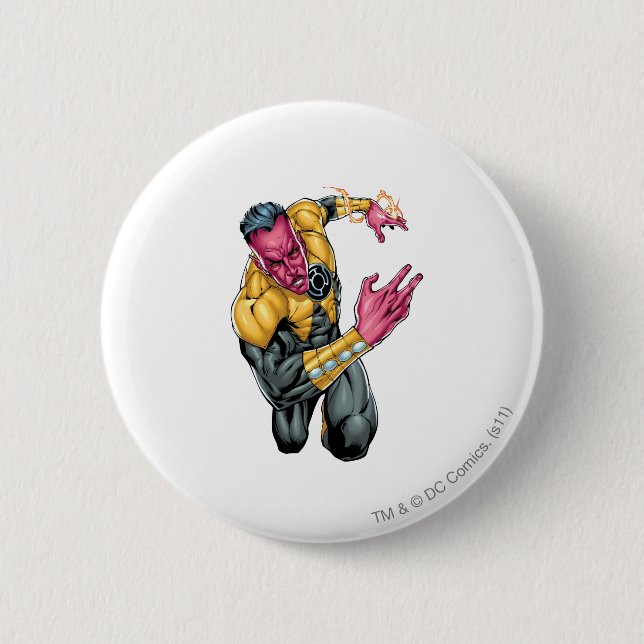 Thaal Sinestro 8 2 Inch Round Button (Front)
