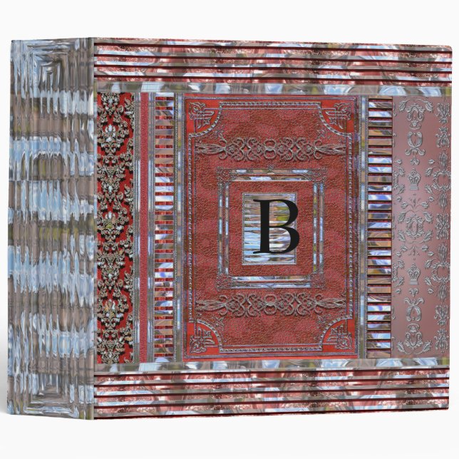 Thackery Vintage Elegant Monogram Binder (Front/Spine)