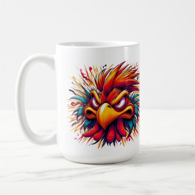 Thad the Mad Rooster Mug (Gauche)