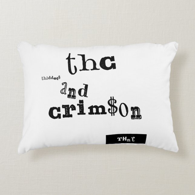thaddeus & crimson accent pillow (Front)