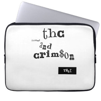 thaddeus & crimson laptop sleeve