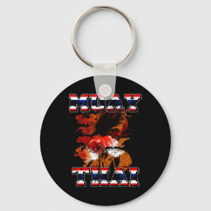 Thai Boxing Fighter Gift Thailand Muay Thai Art Ki Keychain