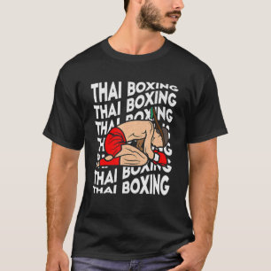 Thai Boxing Kickboxing Sports Boxer Muay Thai Men  T-Shirt
