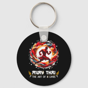 Thai Boxing MMA Kickboxing Art of Eight Limbs Muay Keychain