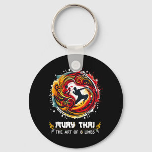 Thai Boxing MMA Kickboxing Thailand Eight Limbs Keychain