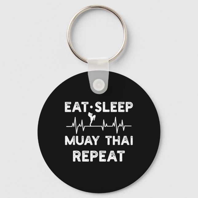 Thai Boxing Muay Thai Kickboxing _1  Keychain (Front)