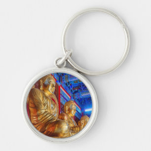 Thai China Buddha Image statue Keychain
